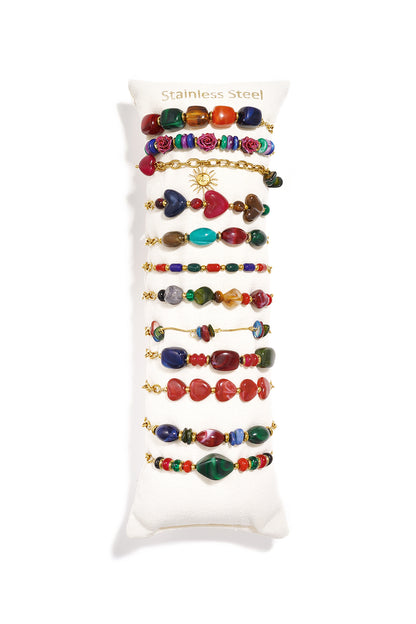 Acryl armbanden display set hartvormige eenvoudige, romantische armbanden serie voor dagelijks gebruik dames sieraden