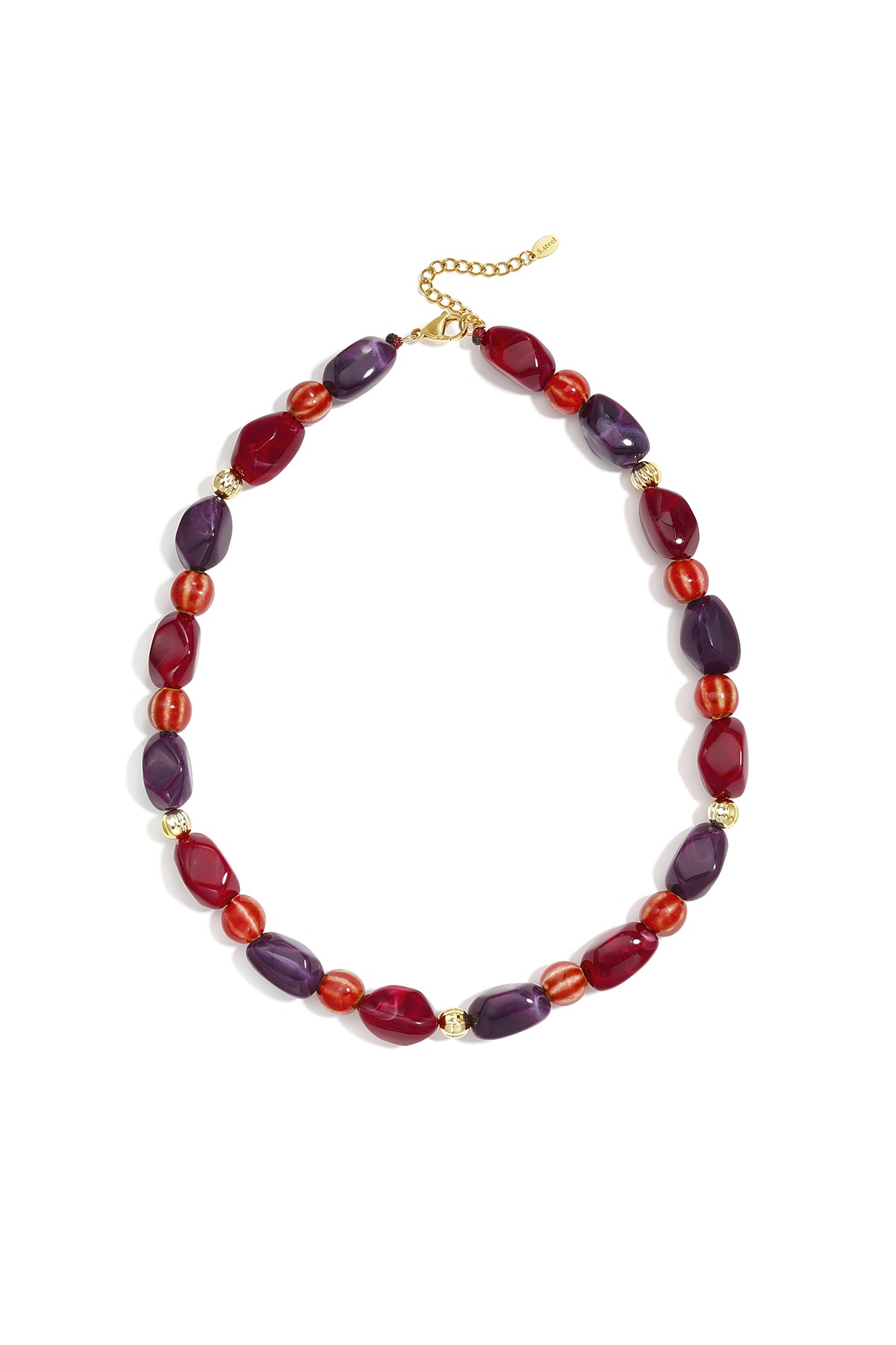 Roestvrijstalen kralenkettingen met onregelmatige vorm, eenvoudige, alledaagse serie, damessieraden