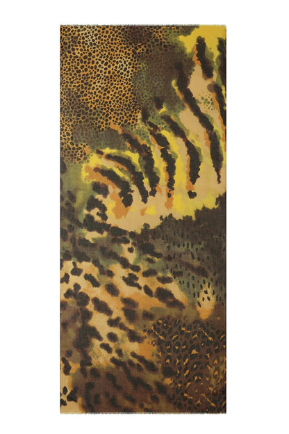 Zomersjaals met luipaardprint, eenvoudige polyester sjaals, dagelijkse accessoires