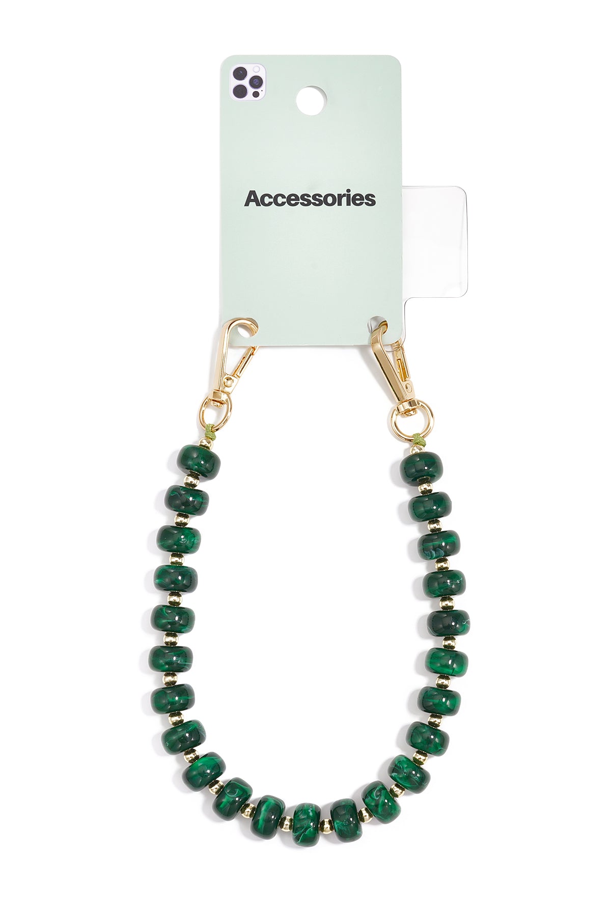 Telefoonketting met kleurverloop, eenvoudig, acryl, dagelijkse accessoires
