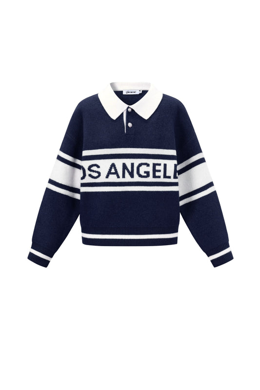 Gebreide Polyestervezel Vrouwen Trui Sporty Letters