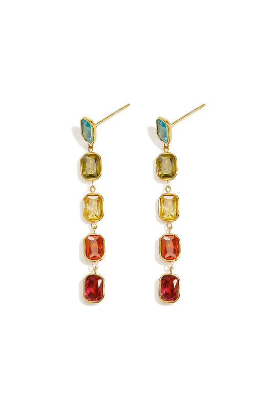 Hangende oorbellen van roestvrij staal met geometrische vorm, elegant, geschikt voor feestjes en bijeenkomsten, luxe serie damessieraden