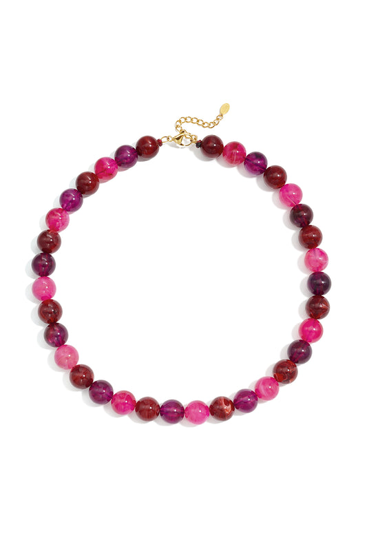 Acryl kralenkettingen, ronde, casual, dagelijkse, eenvoudige serie, dames sieraden