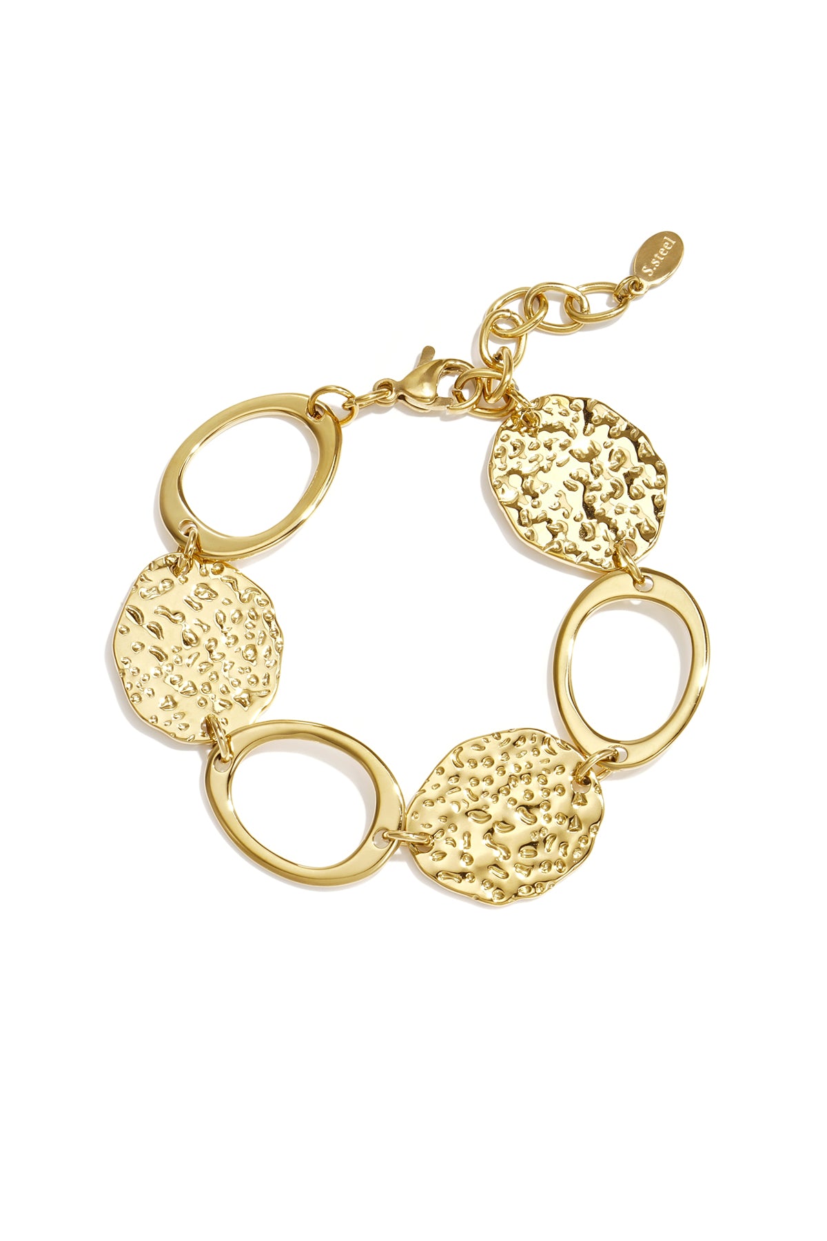 Roestvrijstalen schakelarmbanden, retro, klassieke serie voor dagelijks gebruik, damessieraden
