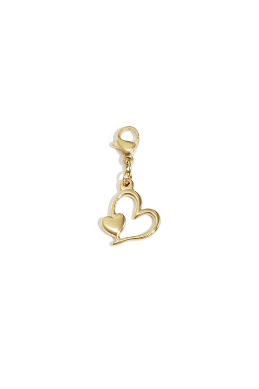 Sieraden bedel dubbele harten DIY